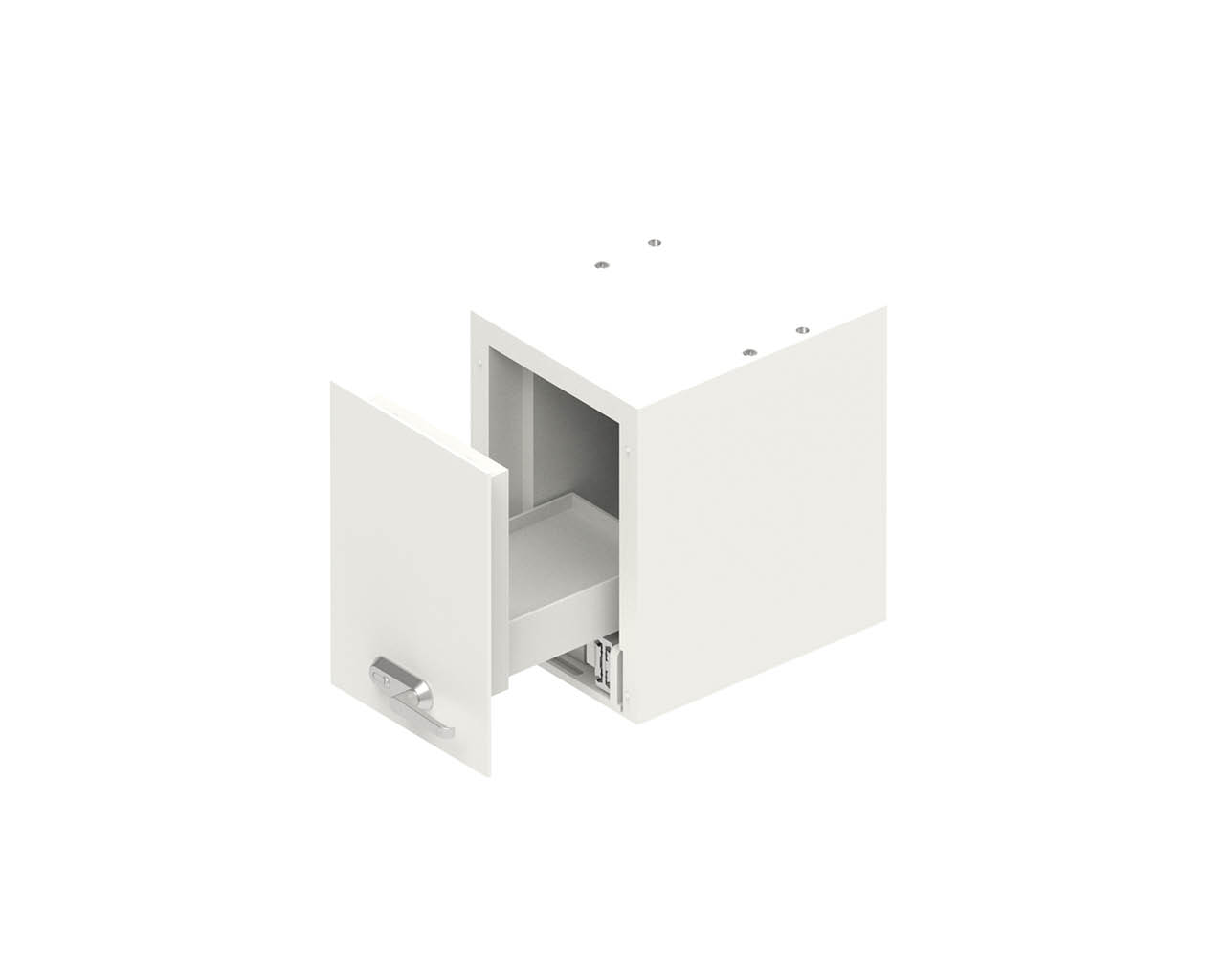 Sliding drawer isotope storage safe